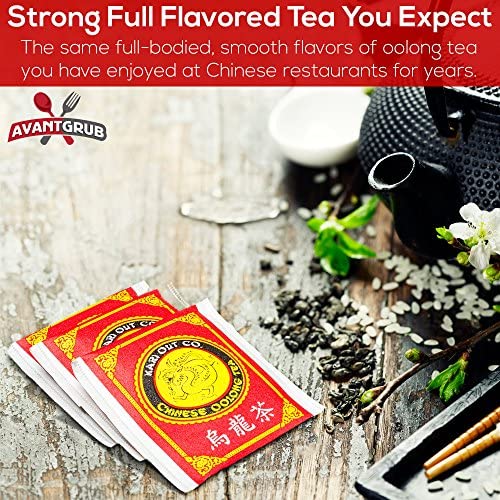 Premium, Full-Flavored Oolong Tea Bags 150 Pack. Traditionally Brewed Caffeinated Drink Helps Brain Functioning. Semi-Fermented and Served at the Best Chinese and Sushi Restaurants. by Avant Grub