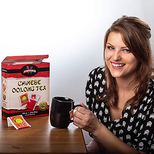 Premium, Full-Flavored Oolong Tea Bags 150 Pack. Traditionally Brewed Caffeinated Drink Helps Brain Functioning. Semi-Fermented and Served at the Best Chinese and Sushi Restaurants. by Avant Grub