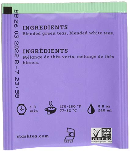 Stash Tea Fusion Green & White Tea, Box of 100 Tea Bags by Stash Tea
