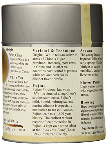 The Tao of Tea, Imperial White Tea, Loose Leaf, 1.5 Ounce Tins from The Tao of Tea