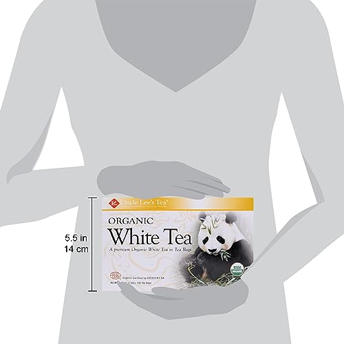 Uncle Lee's Tea Organic White Tea, Tea Bags, 100-Count Boxes (Pack of 4) from Uncle Lee's Tea