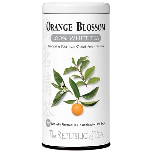 The Republic of Tea Orange Blossom White Tea, 50-Count from The Republic of Tea