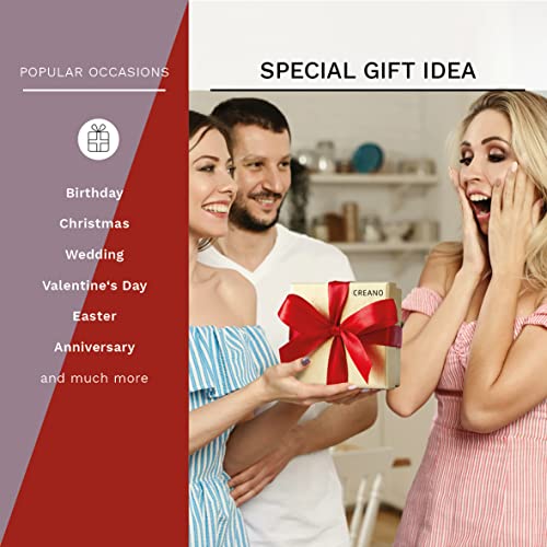 Creano Flowering Tea Mix - Blooming Tea in Elegant Gift Box White & Black Tea (6 Different Varieties Tea Roses) from Creano GmbH, In der Wanne 1, 31832 Springe, Germany