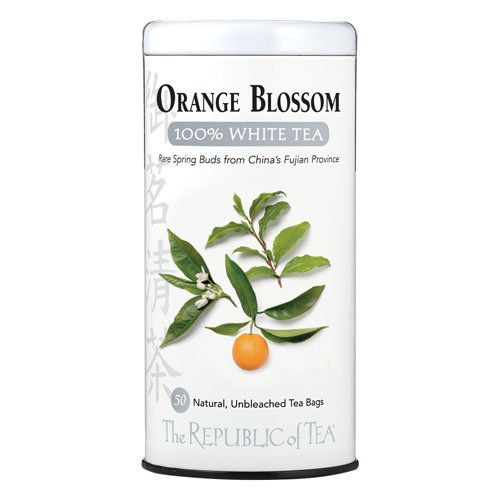 The Republic of Tea Orange Blossom White Tea, 50-Count from The Republic of Tea