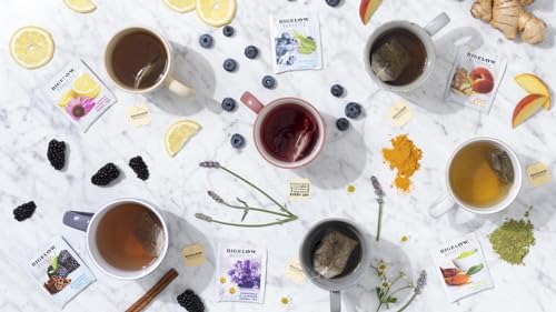 Bigelow Tea Benefits Wellness Teabag Variety Pack, Mixed Caffeinated Green Matcha & Caffeine-Free Herbal Tea, 18 Count Box (Pack of 6) 108 Tea Bags Total from AmazonUs/RCBC9