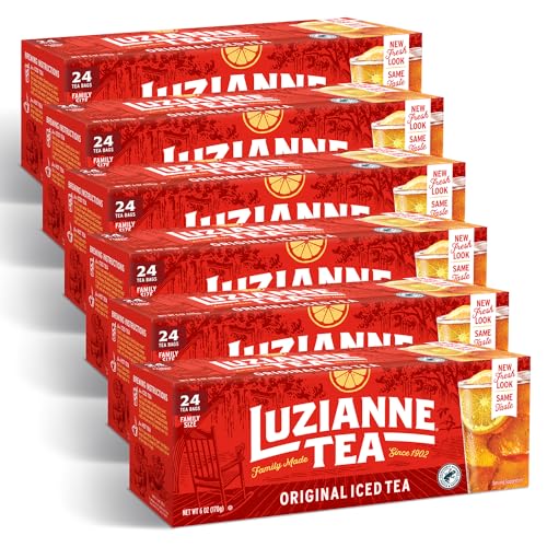 Luzianne Family Size Iced Tea Bags 24 ct. Box (Pack of 6) (PP-GRCE31592) by Reily Foods