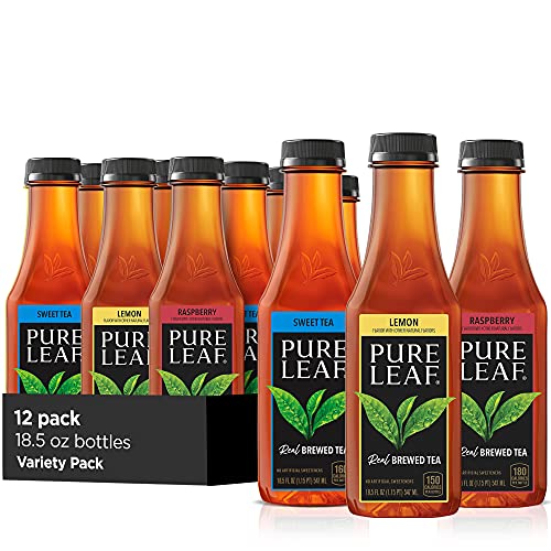 Pure Leaf Iced Tea, Sweetened Variety Pack, 18.5 fl oz. bottles (12 Pack) from Pure Leaf