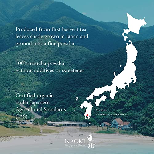 Naoki Matcha Organic Ceremonial First Spring Blend â Authentic Japanese First Harvest Ceremonial Grade Matcha Green Tea Powder from Kagoshima, Japan (40g / 1.4oz) from Naoki Matcha