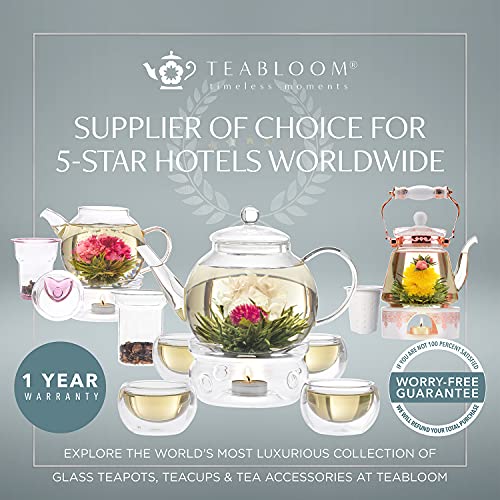 Teabloom Trio Tea Timer - 2 Minutes for Light-Strength White/Green Teas, 3 Minutes for Medium-Strength Black/Oolong Teas, and 5 Minutes for Full-Strength Black/Oolong/Herbal Teas from Teabloom
