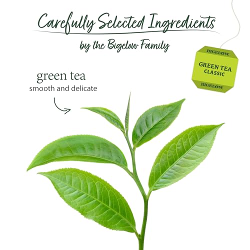 Bigelow Green Tea Bags, 20 Count Box (Pack of 6) Caffeinated Green Tea, 120 Tea Bags Total by Bigelow
