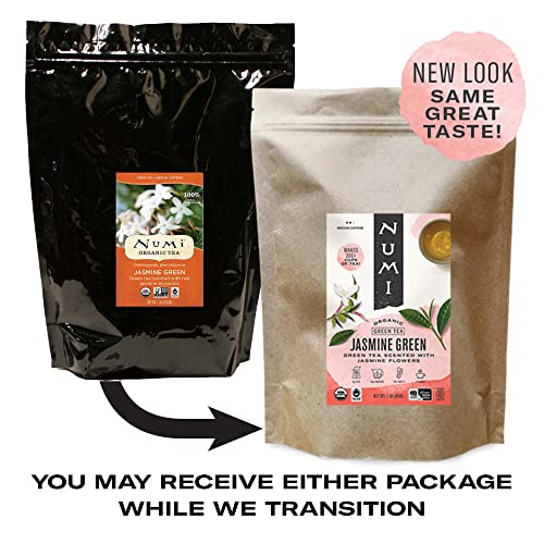 Numi Organic Loose Leaf Tea (Packaging May Vary), Jasmine, Green, 16 Oz by Numi