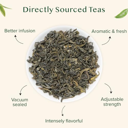 VAHDAM, Himalayan Green Tea Leaves (50+ Cups) I 100% NATURAL Green Tea I POWERFUL ANTIOXIDANTS I Best for Detox I Kombucha Tea I Pure Green Tea Loose-Leaf, 3.53 oz from Vahdam
