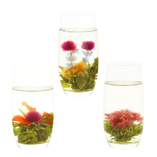 LWXLJMJZCï¼12pcs Individually Wrapped Blooming Teaï¼Jasmine Flowering Tea, Green Tea with Natural Flowers by ZJZ