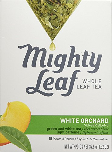 Mighty Leaf Tea, White Orchard, 15-Count Whole Leaf Pouches 1.32 Oz. (Pack of 3) by Mighty Leaf Tea