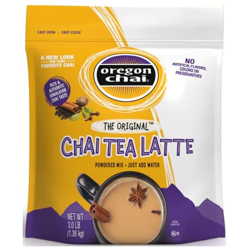Oregon Chai The Original Chai Tea Latte Mix 3 Pound, Bulk Powdered Spiced Black Tea Latte Mix For Home Use, Café, Food Service from Kerry