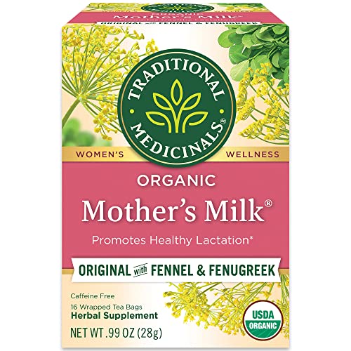 Traditional Medicinals Mother's Milk, Women's Tea, Organic, 16 CT (Pack - 3) by Traditional Medicinals.