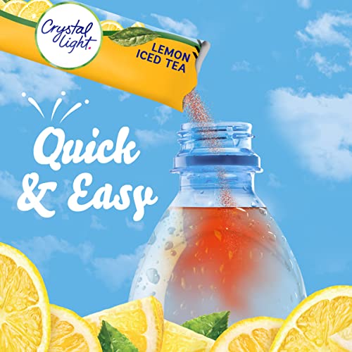 Crystal Light Lemon Iced Tea Drink Mix (120 On-the-Go Packets, 12 Packs of 10) from Kraft-Heinz