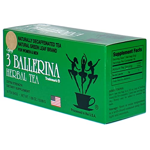 3 Ballerina Dieters Tea Extra Strength - 2 Pack (36 Tea Bags) from 3 Ballerina Tea - Dieters Tea