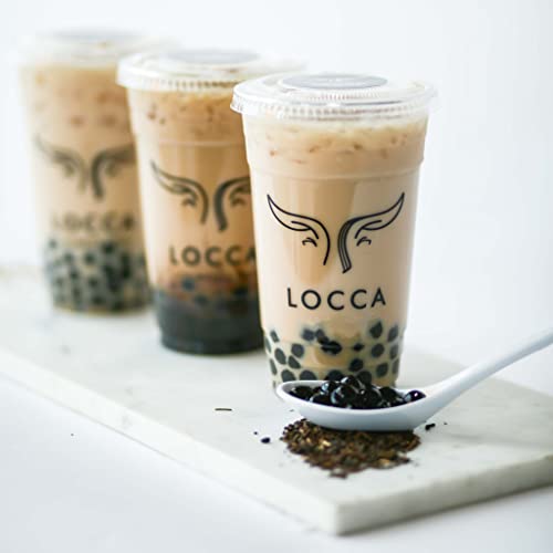Locca Premium Boba Tea Kit (24+ Drinks) with Boba Cards, Loose Leaf Teas, Tapioca Pearls (Boba) DIY Boba Kit with Thai, Jasmine, Black (Thai Bliss Edition) from Locca