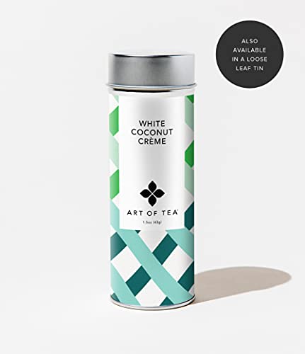 Art of Tea | White Coconut CrÃ¨me | 12 Eco Friendly Pyramid Tea Bag Sachets from Art of Tea