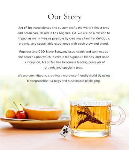 Art of Tea | White Coconut CrÃ¨me | 12 Eco Friendly Pyramid Tea Bag Sachets from Art of Tea