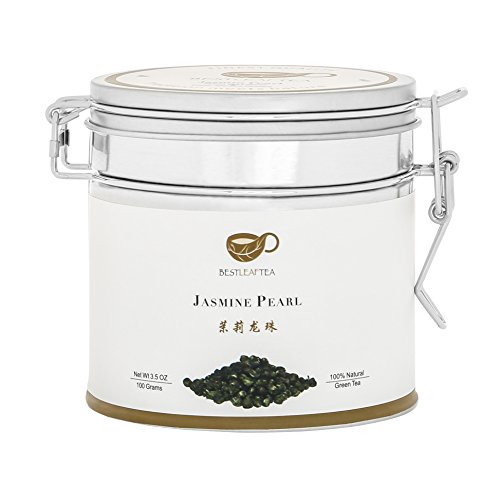 BESTLEAFTEA- 2021 Spring Picked Jasmine Pearl Green Tea/Top Quality Chinese Loose Leaf Tea 100 gram/3.5 OZ by BESTLEAFTEA