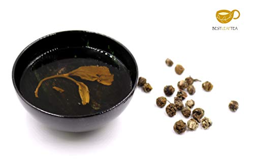 BESTLEAFTEA- 2021 Spring Picked Jasmine Pearl Green Tea/Top Quality Chinese Loose Leaf Tea 100 gram/3.5 OZ by BESTLEAFTEA