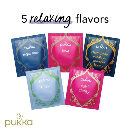 Pukka Herbs | Relax Tea Selection Box | Eco Friendly Gift | Ideal Birthday, Thank You or Anniversary Gift | Perfect For Relaxing | 45 Sachets | 5 Flavours from AmazonUs/UNDA7