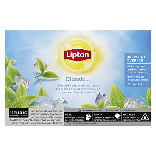 Lipton Iced Tea K-Cups for Keurig Brewers Unsweetened Sugar Free 12 pods 6 count by Unilever