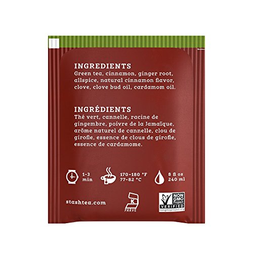 Stash Tea Green Chai Tea, Box of 100 Tea Bags (Packaging May Vary) from Stash Tea