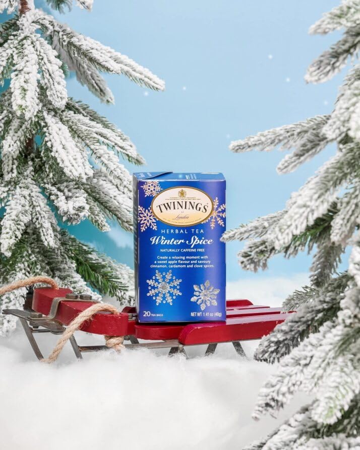 Twining Tea Bags Bundle Set â Christmas-Tea and Winter Spice | Perfect for Holidays and Winter Season | Taste that Soothes the Senses | Natural Ingredients by Twinings