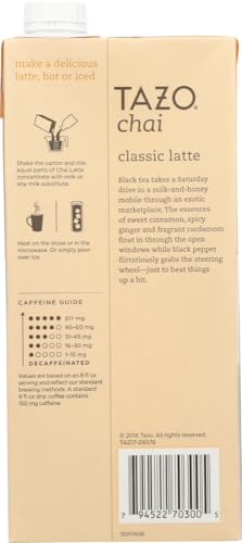 Tazo Chai Tea Latte Concentrate (32 oz, 1 quart) - Pack of 3 from 