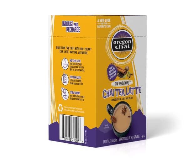 Oregon Chai Chai Tea Latte Original Powdered Mix, 8 Packets from Kerry