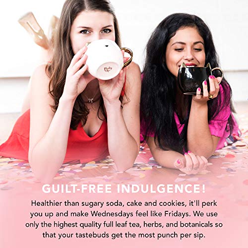 Pinky Up Glow Loose Leaf Wellness Tea | Antioxidant Bioactive Inflammation Fighter Herbal Tea Blend, Caffeine Free, Naturally Low Calorie & Gluten Free | 3.0 Ounce Tin, 25 Servings. from Pinky Up