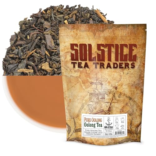 Pure Oolong Loose Leaf Tea (16 Ounces-Bulk Tea), Formosa Standard Taiwan Oolong Tea, 175+ Cups Per Bag (1 Lb.) from Cornucopia Brands