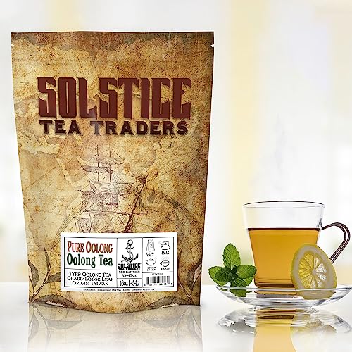 Pure Oolong Loose Leaf Tea (16 Ounces-Bulk Tea), Formosa Standard Taiwan Oolong Tea, 175+ Cups Per Bag (1 Lb.) from Cornucopia Brands