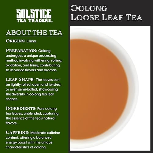 Pure Oolong Loose Leaf Tea (16 Ounces-Bulk Tea), Formosa Standard Taiwan Oolong Tea, 175+ Cups Per Bag (1 Lb.) from Cornucopia Brands