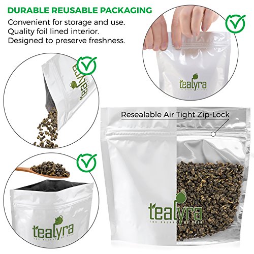 Tealyra - Milk Jin Xuan Oolong - High Mountain Taiwanese Loose Leaf Tea - Great Milky Cream Taste and Aroma - Organically Grown - Weight Loss Tea - 100g (3.5-ounce) by Tealyra
