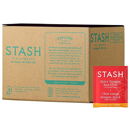 Stash Tea Spice Dragon Red Chai Herbal Tea, Box of 100 Tea Bags (Packaging May Vary) from Stash Tea