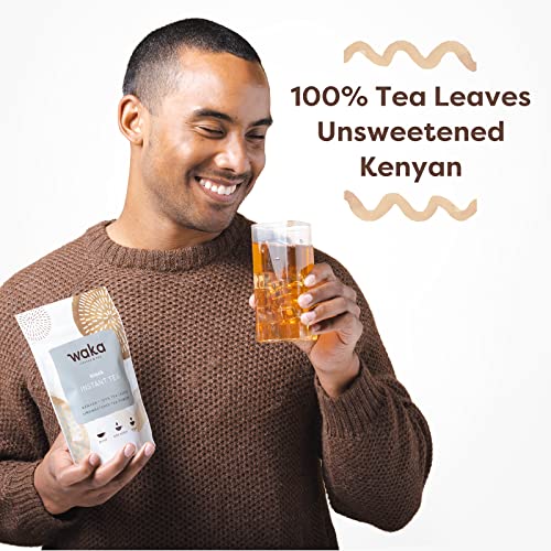 Waka Quality Instant Tea â Unsweetened Kenyan Black Tea â Tea Leaves Powder â 225 Servings in a 4.5 oz Bag for Hot or Iced Tea by Waka Coffee, Inc.