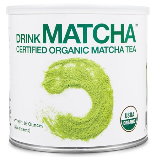 DrinkMatcha Organic Matcha Green Tea Powder 1 LB 100% Pure Matcha | Nothing Added | Perfect for Lattes, Smoothies, Baking (16 Ounce) from MATCHA DNA