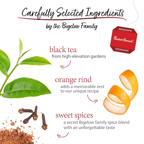 Bigelow Constant Comment Caffeinated Black Tea Bags 20 Count Box - Pack of 6 by Bigelow