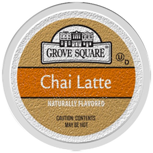 Grove Square Tea, Chai Latte, 24 Single Serve Cups by Caza Trail