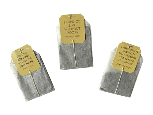 Novel Teas contains 25 teabags individually tagged with literary quotes from the world over, made with the finest English Breakfast tea. by Bag Ladies Tea
