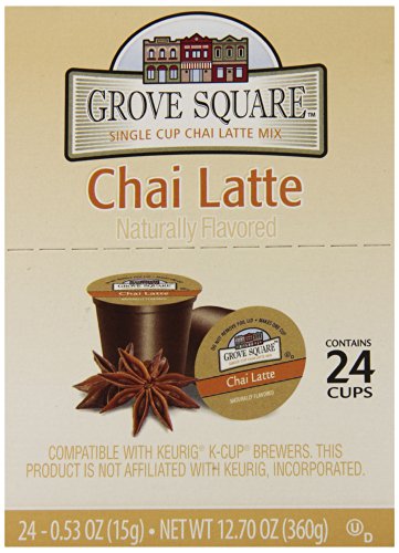 Grove Square Tea, Chai Latte, 24 Single Serve Cups by Caza Trail