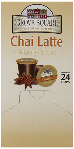 Grove Square Tea, Chai Latte, 24 Single Serve Cups by Caza Trail
