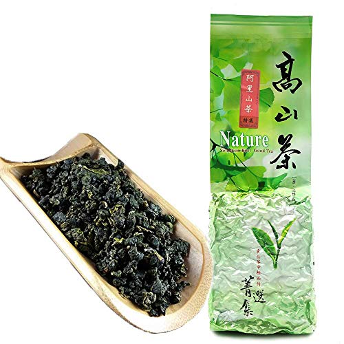 FullChea - Natural Alishan Oolong Tea Loose Leaf - Formosa Oolong High Mountain Tea - Taiwan Gaoshan Ulong Tea - Taiwanese Green Oolong Tea for Weight Loss (8.8oz / 250g) by FullChea Tea