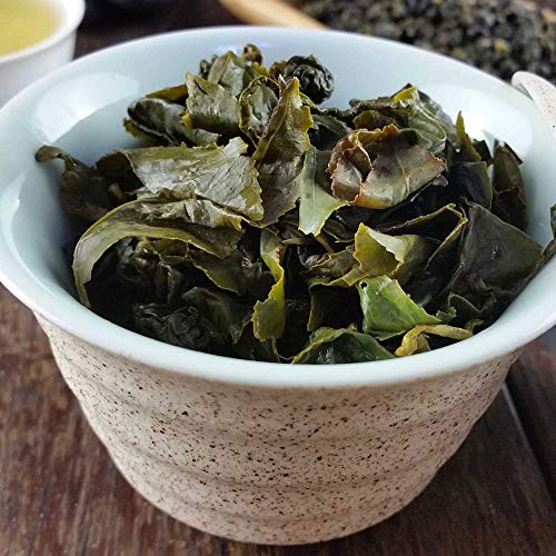 FullChea - Natural Alishan Oolong Tea Loose Leaf - Formosa Oolong High Mountain Tea - Taiwan Gaoshan Ulong Tea - Taiwanese Green Oolong Tea for Weight Loss (8.8oz / 250g) by FullChea Tea