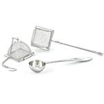 VAHDAM, Set of 2 Infusers & 1 Tea Spoon - Stainless Steel, Tea Strainer - Square Tea Infuser, Triangle Tea Infuser & Perfect Serve Tea Spoon - Durable Tea Maker by Vahdam