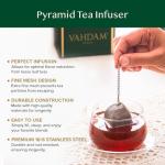 VAHDAM, Set of 2 Infusers & 1 Tea Spoon - Stainless Steel, Tea Strainer - Square Tea Infuser, Triangle Tea Infuser & Perfect Serve Tea Spoon - Durable Tea Maker by Vahdam